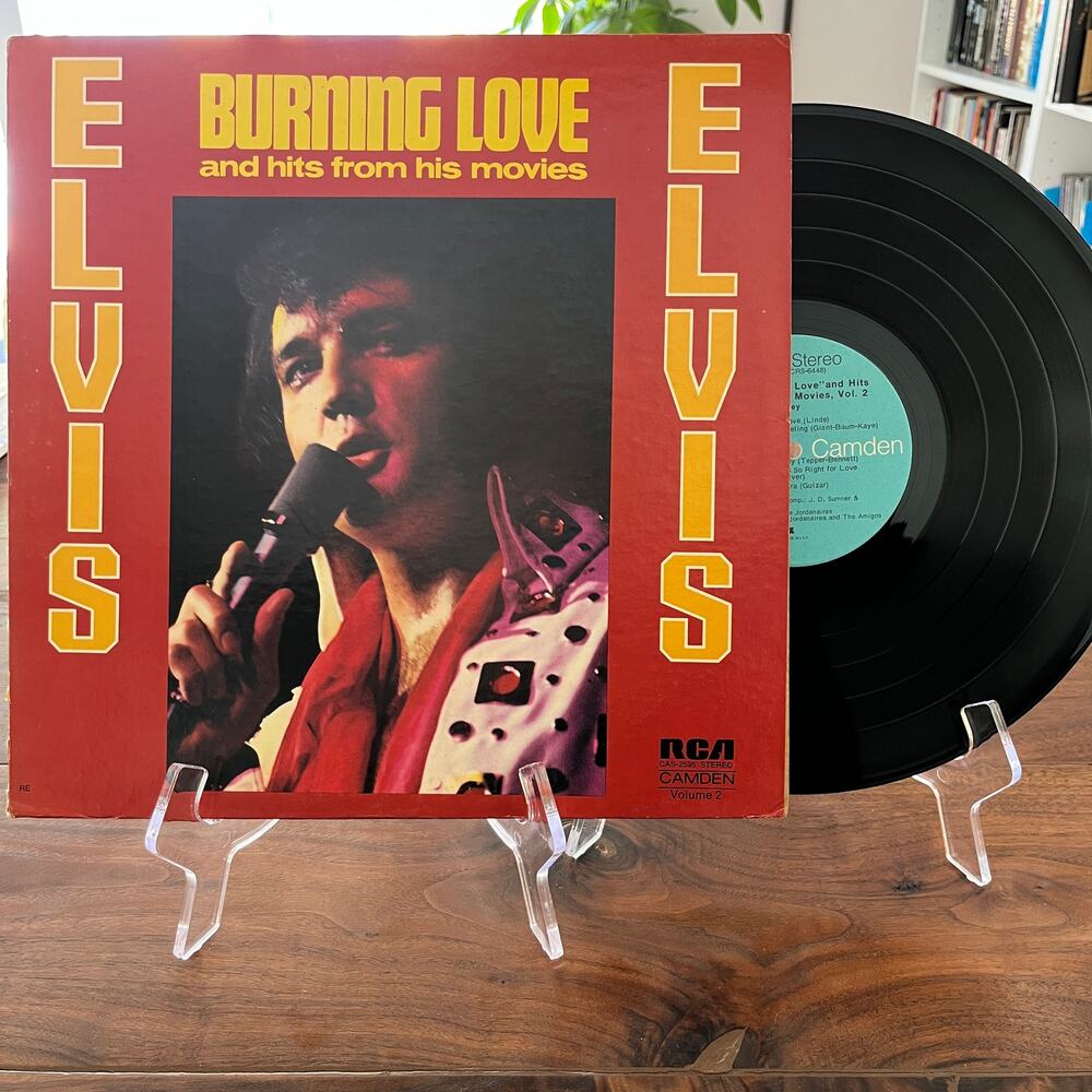 Elvis Presley Burning Love & Hits From His Movies Vol 2 LP 1972 Camden CAS-2595